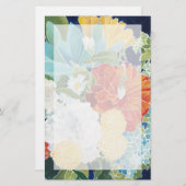 Midnight Florals III Briefpapier (Voorkant / Achterkant)