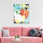 Midnight Florals III Canvas Afdruk (Insitu (Woonkamer))