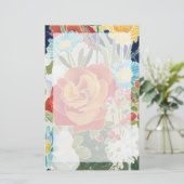 Midnight Florals IV Briefpapier (Staand voorkant)