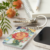 Midnight Florals IV Sleutelhanger (Voorkant Rechts)