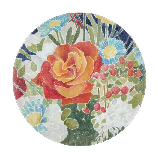 Midnight Florals IV Snijplank (Voorkant)