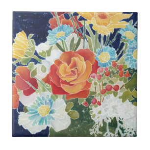 Midnight Florals IV Tegeltje