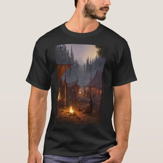 Midnight Fog: A Mysterious Dance of Shadows beroem T-shirt (Voorkant)