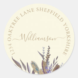 Midnight foliage label