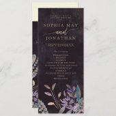 Midnight foliage Orde van de dienst Kaart (Voorkant / Achterkant)