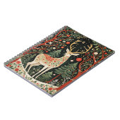 Midnight Forest Christmas Deer Notitieboek (Linkerzijde)