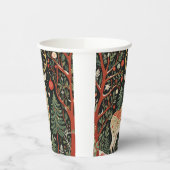 Midnight Forest Christmas Deer Papieren Bekers (Links)