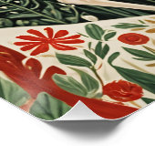 Midnight Forest Christmas Deer Perfect Poster (Hoek)