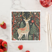 Midnight Forest Christmas Deer Servet (Insitu)