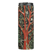 Midnight Forest Christmas Deer Thermosbeker (Achterkant)