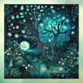 Midnight Forest Window Cling Raamsticker (Vel 3)