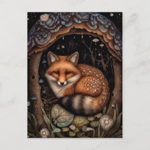 Midnight Fox Briefkaart