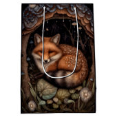 Midnight Fox Gift Bag Medium Cadeauzakje (Achterkant)