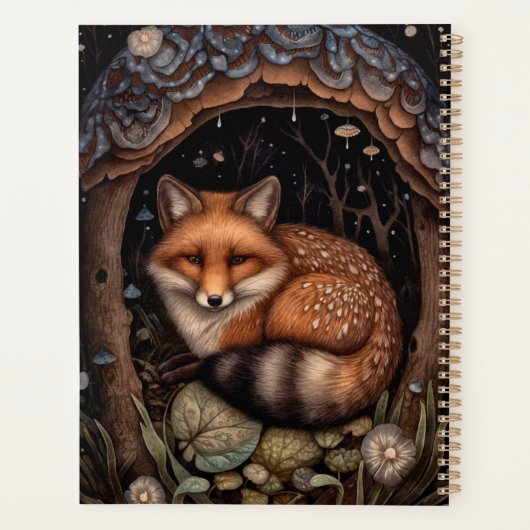 Midnight Fox Planner (Achterkant)