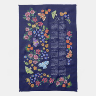 Midnight Garden Calendar Towel Theedoek