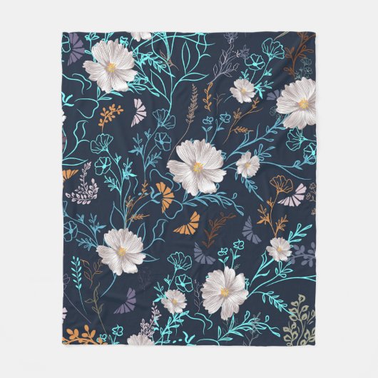 Midnight Garden Fleece Deken (Voorkant)