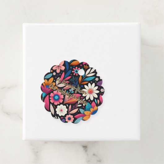 Midnight Garden Gift Label (In situ)