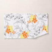 Midnight Garden Hawaiian Hibiscus Coordonnée (Serviette à main)