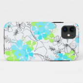 Midnight Garden Hawaiian Hibiscus iPhone 5 Coques (Dos (Horizontal))
