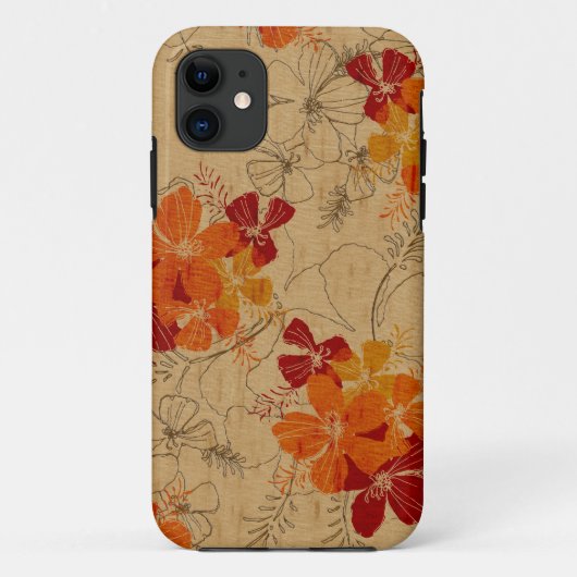 Midnight Garden Hawaiian Surfboard iPhone 5 Hoesje (Achterkant)