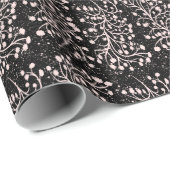 Midnight Garden Line Soft Pink Cadeaupapier (Rol Hoek)