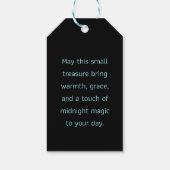 Midnight Garden Line Turquoise Mist Cadeaulabel (Achterkant)