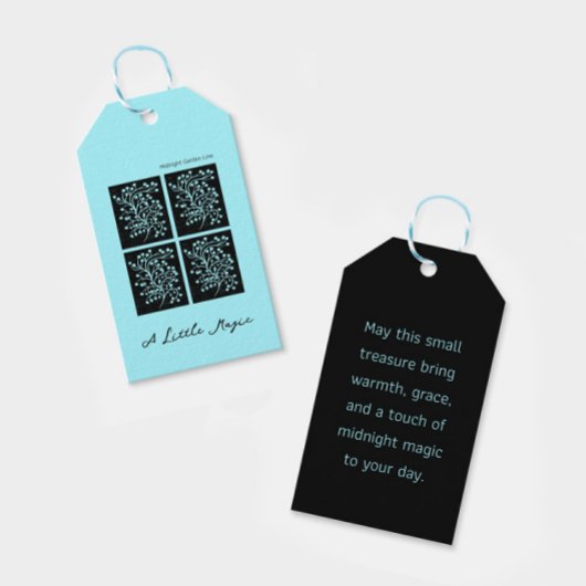 Midnight Garden Line Turquoise Mist Cadeaulabel