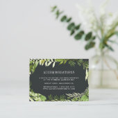 Midnight Garden | Wedding Hotel Accommodatie Kaart (Staand voorkant)