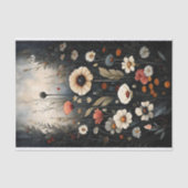 Midnight Garden Wildflowers Decoupage Tissuepapier (Voorkant)