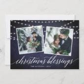 Midnight Garland | Carte de vœux de fêtes (Devant)