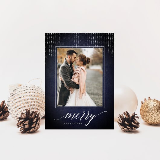 Midnight Garland | Carte photo de vacances