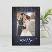 Midnight Garland | Carte photo de vacances (Debout devant)