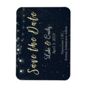 Midnight Glamour Save the Date Magneet (Verticaal)