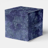 Midnight Glimmer Damask Bedankdoosjes (Achterkant)