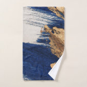 Midnight Gold: Abstract Elegance Bad Handdoek (Handdoek)