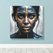 Midnight Gold Canvas Afdruk (Insitu (Houten vloer))