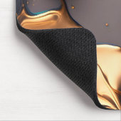 Midnight Gold Liquid Marble Muismat (Hoek)