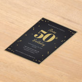 Midnight Gold Milestone Invitation (Poser)