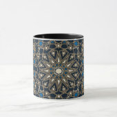 Midnight & Gold Royal Islamic Geometric Mosaic Mug (Centre)