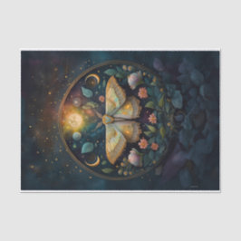 Midnight Gossamer Wings, Moth & Moon Tissuepapier