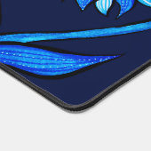 Midnight Gothic Eye Flower - Dark Blue Botanical (Coin)