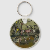 Midnight Graveyard Whimsical Sleutelhanger (Voorkant)