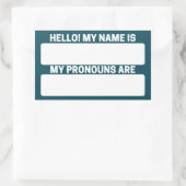 Midnight Green Eagle Name & Pronoun Labels (Tas)