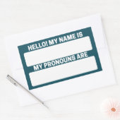 Midnight Green Eagle Name & Pronoun Labels (Envelop)