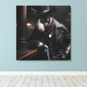 Midnight Guardian: De vogelverschrikker buiten de Canvas Afdruk (Insitu (Houten vloer))