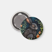 Midnight Hare Magnet Magneet (Voorkant / Achterkant)