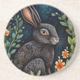 Midnight Hare Sandstone Onderzetter