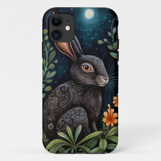 Midnight Hare Telefoonhoes Case-Mate iPhone Case (Achterkant)