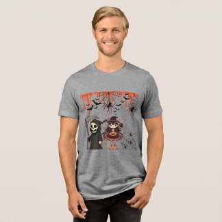 Midnight Haunt Society grijs Tri-Blend Shirt