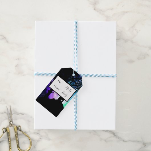 Midnight Hoging Cadeaulabel (Met Touw)